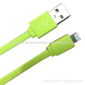Flat Noodle TPE Material Top Quality USB Data Cables for iPad